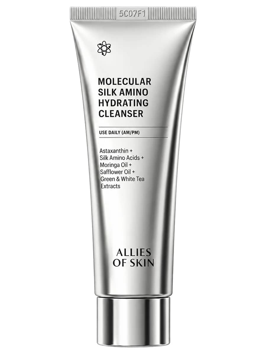 Allies of Skin Молекулярное очищающее средство с аминокислотами шелка Molecular Silk Amino Hydrating Cleanser 100 мл