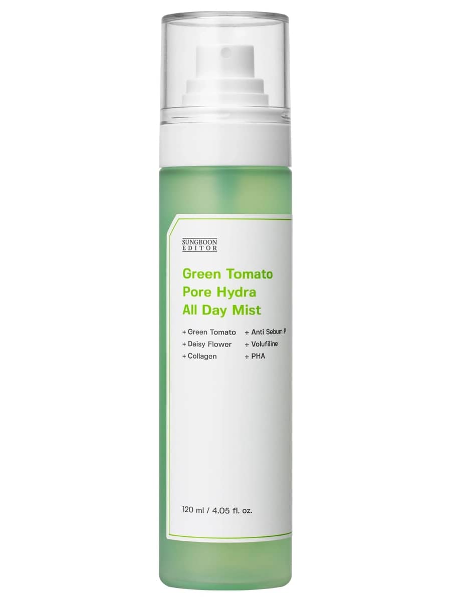 Sungboon Editor Увлажняющий мист с экстрактом зеленого томата для сужения пор Green Tomato Pore Hydra All Day Mist 120 мл