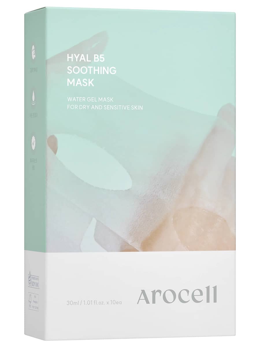 Arocell Увлажняющая и успокаивающая маска с гиалуроновой кислотой и пантенолом Hyal B5 Soothing Mask 30 мл х 10 шт