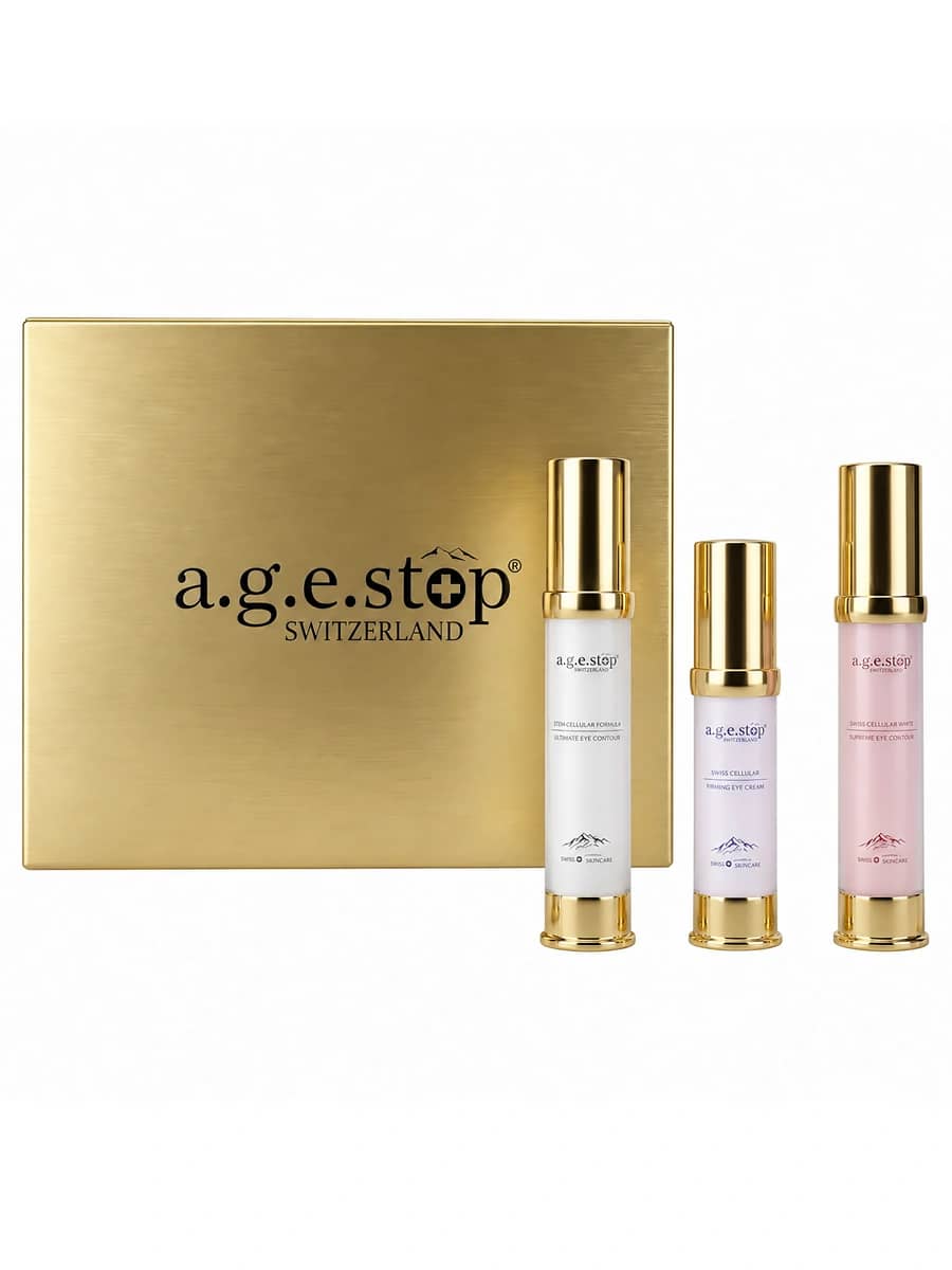a.g.e.stop Омолаживающий подарочный набор: сыворотка + крем + крем для глаз Biomimetic Line Kit 15+15+10 мл