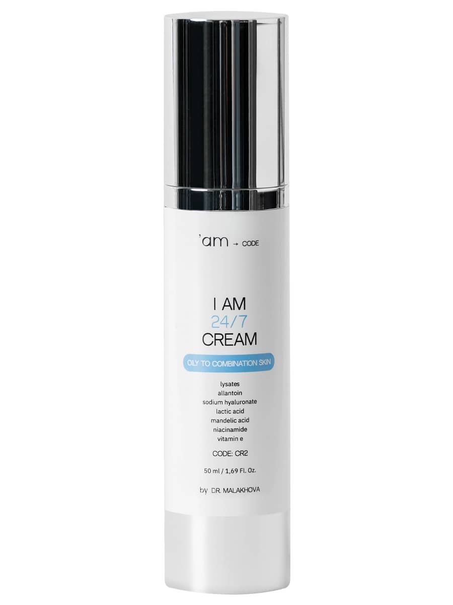 AM CODE Увлажняющий крем для кожи с акне и розацеа I am 24/7 Cream – Oily to Combination Skin 50 мл