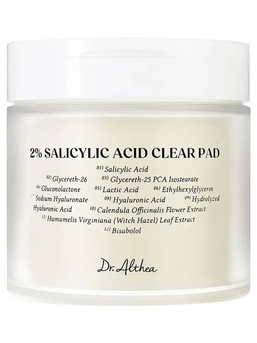 Dr. Althea Тонер-пэды с салициловой кислотой 2% для проблемной кожи 2% Salicylic Acid Clear Pad 65 шт