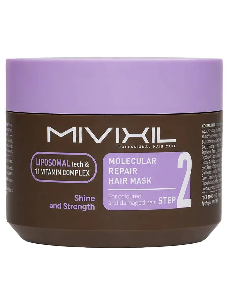 MIVIXIL Реконструирующая маска для волос с липосомальным комплексом масел Molecular Repair Hair Mask 300 мл