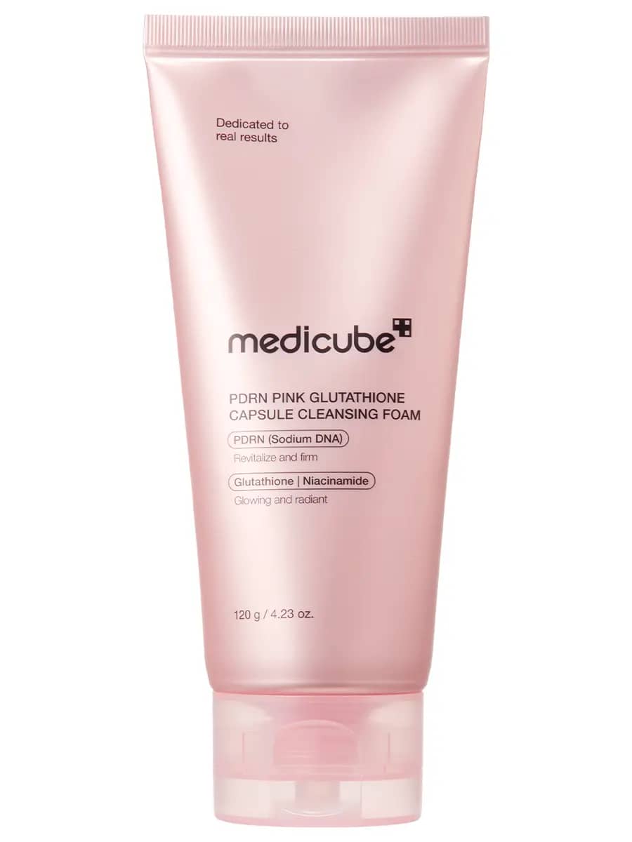 Medicube Очищающая пенка с ПДРН и глутатионом PDRN Pink Glutathione Capsule Cleansing Foam 120 гр