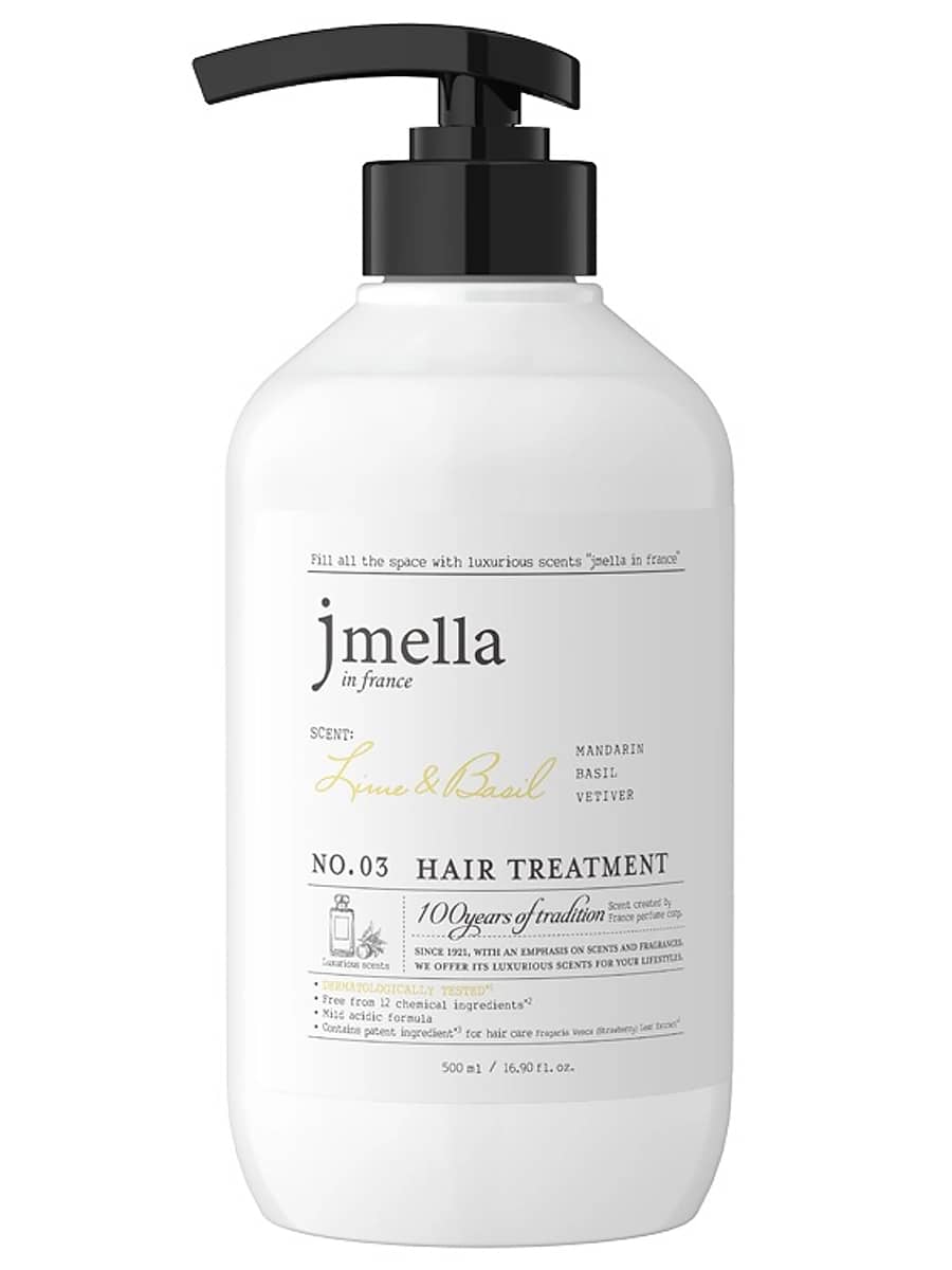 Jmella Парфюмированный кондиционер для всех типов волос Lime & Basil Hair Treatment 500 мл