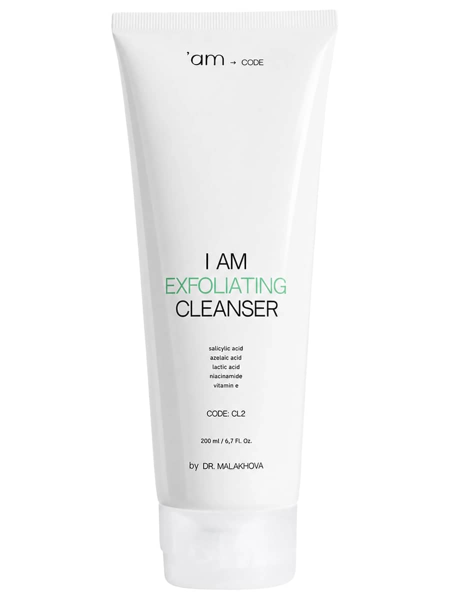 AM CODE Отшелушивающий гель для умывания с кислотами I am Exfoliating Cleanser 200 мл