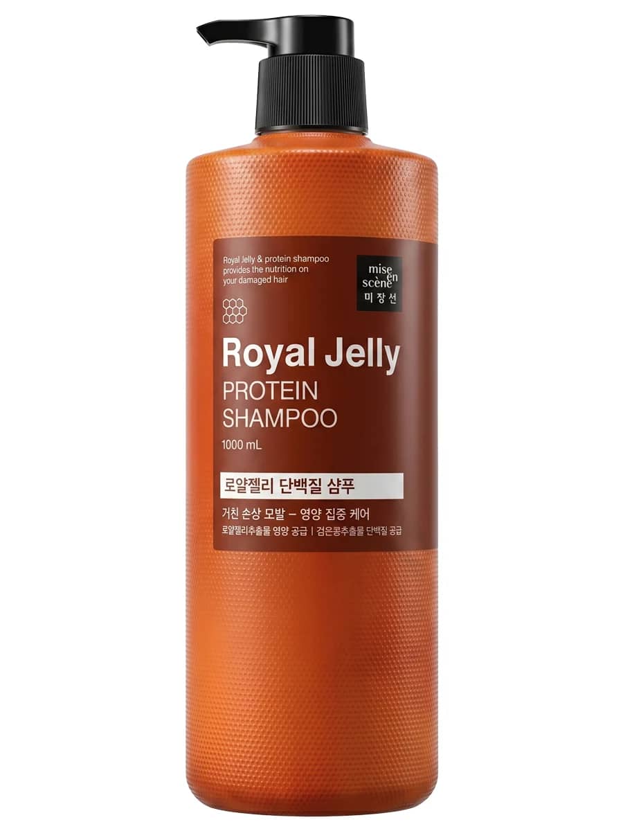 Mise En Scene Восстанавливающий протеиновый шампунь для волос Royal Jelly Protein Shampoo 1000 мл