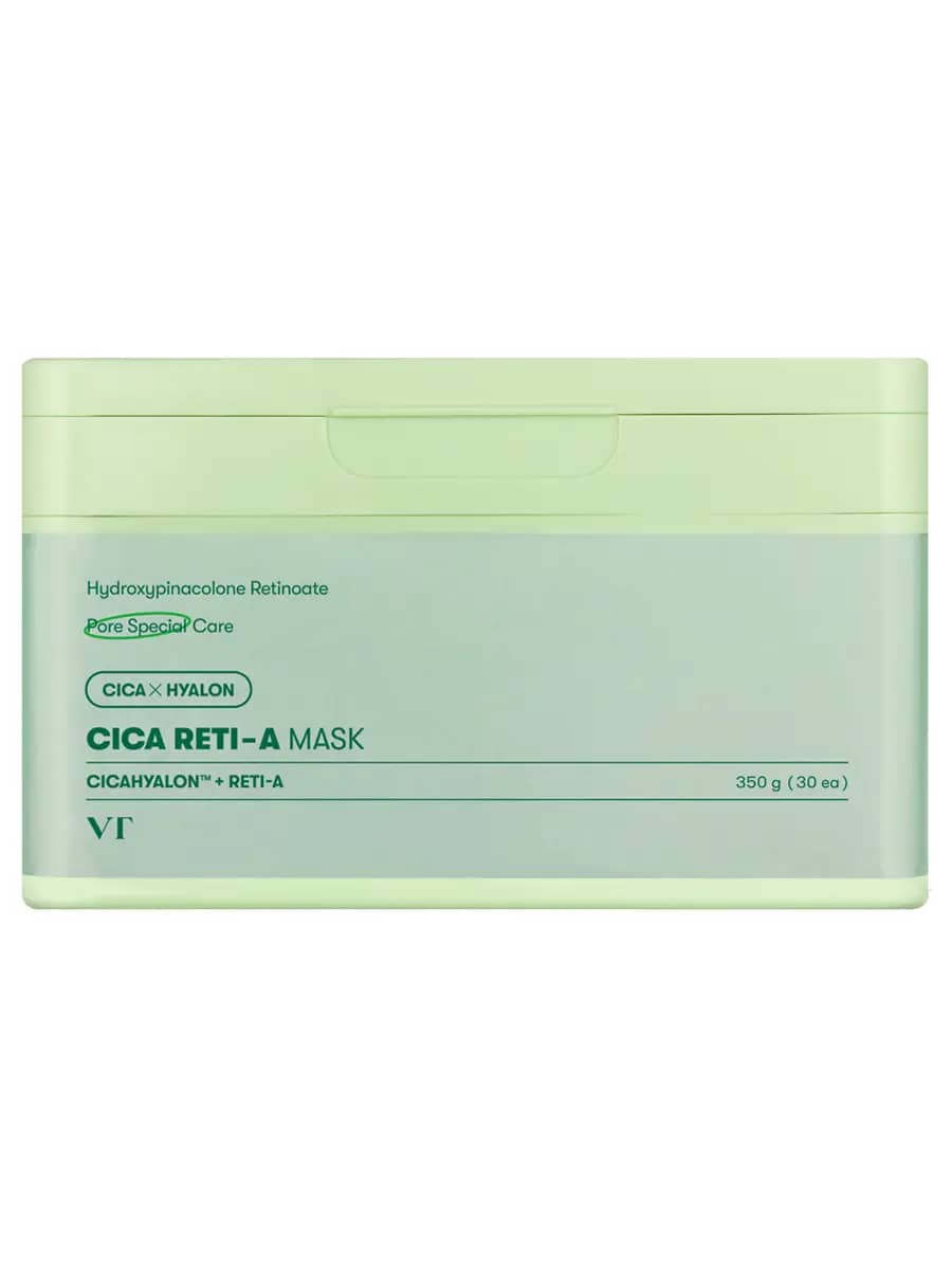 VT Cosmetics Набор масок с ретинолом для сужения пор Cica Reti-A Mask 30 шт