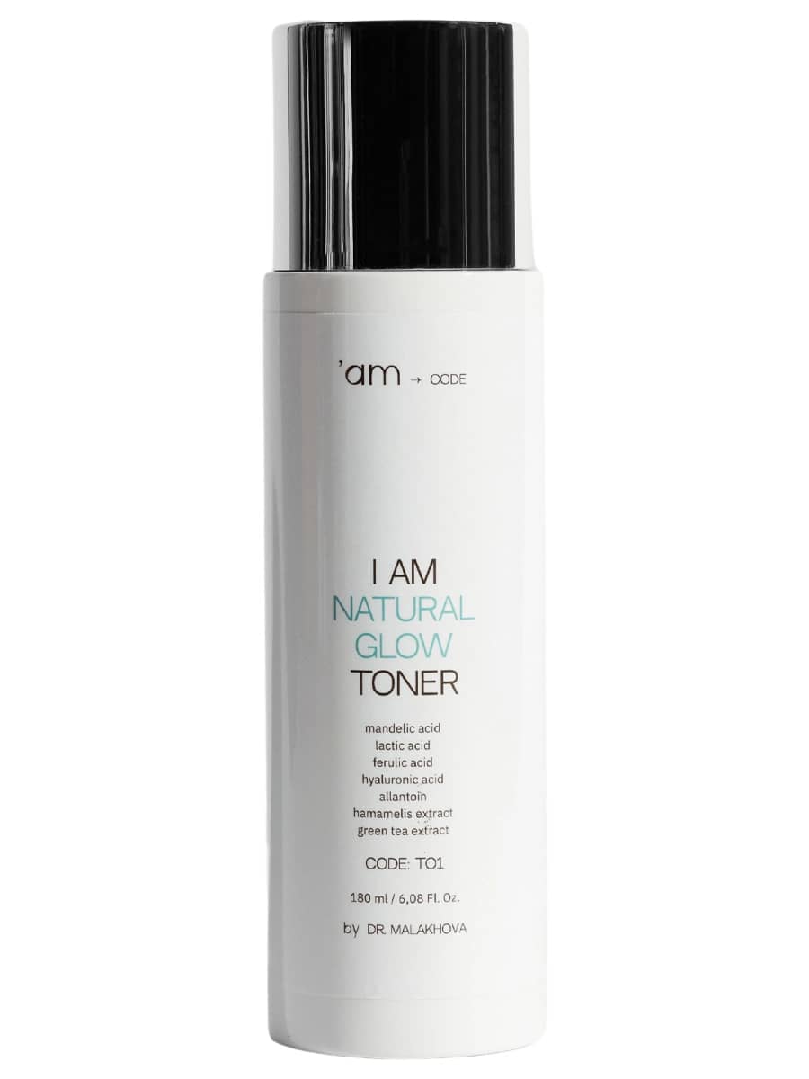 AM CODE Отшелушивающий тонер для сияния кожи I am Natural Glow Toner 180 мл