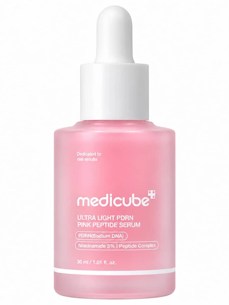 Medicube Ультралегкая увлажняющая сыворотка с ПДРН и пептидами Ultra Light PDRN Pink Peptide Serum 30 мл