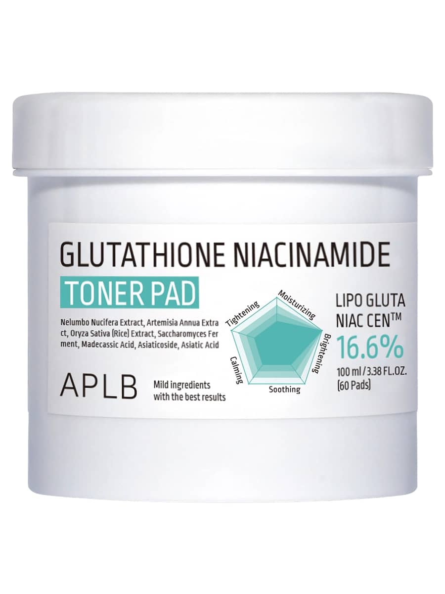 APLB Осветляющие тонер-пэды с глутатионом и ниацинамидом Glutathione Niacinamide Toner Pad 60 шт