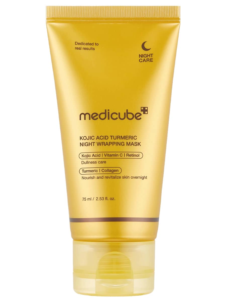 Medicube Ночная маска-пленка с куркумой и коллагеном против пигментации Kojic Acid Turmeric Night Wrapping Mask 75 мл