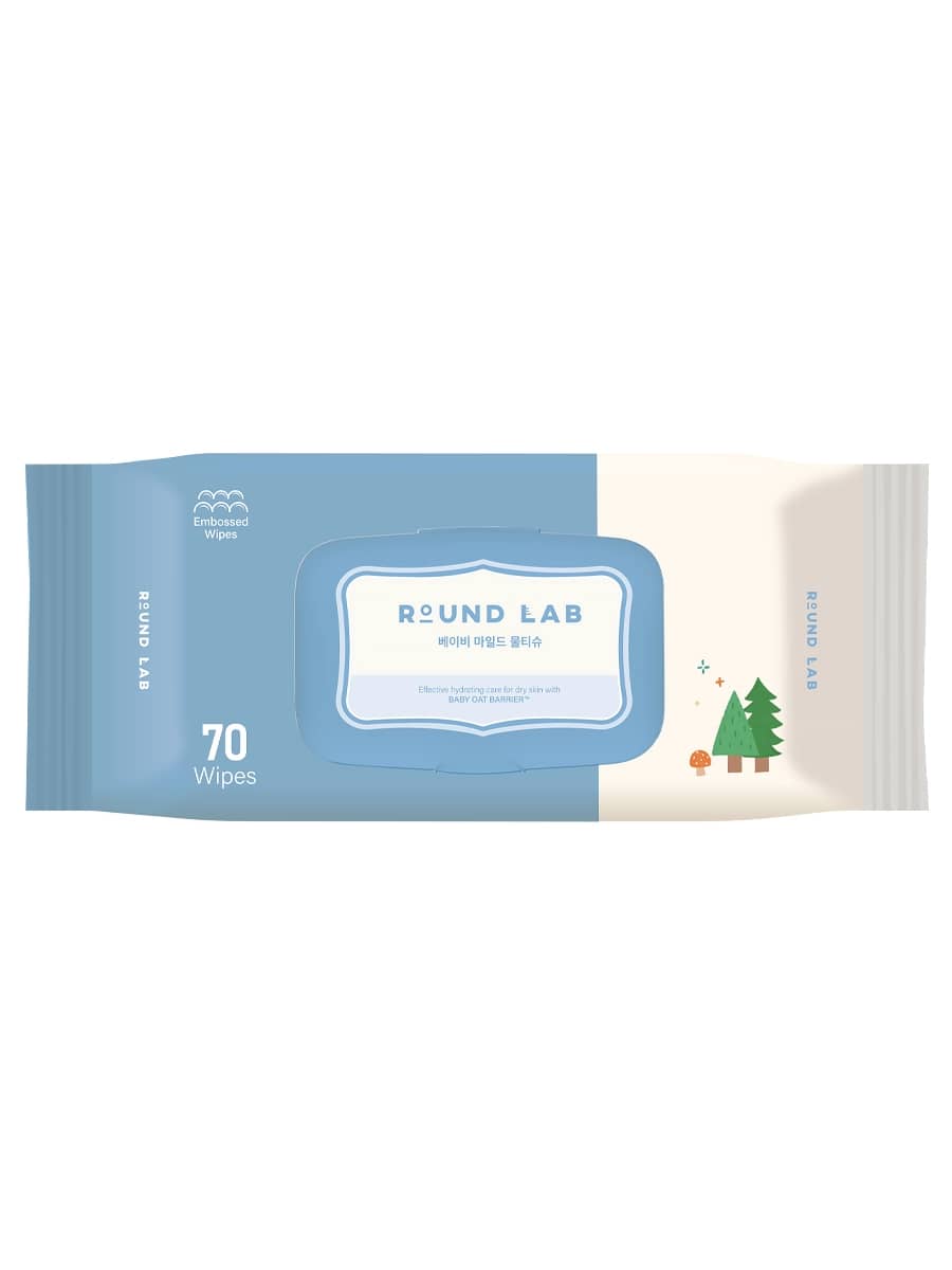 Round Lab Детские влажные салфетки с керамидами Baby Mild Wet Wipes 70 шт