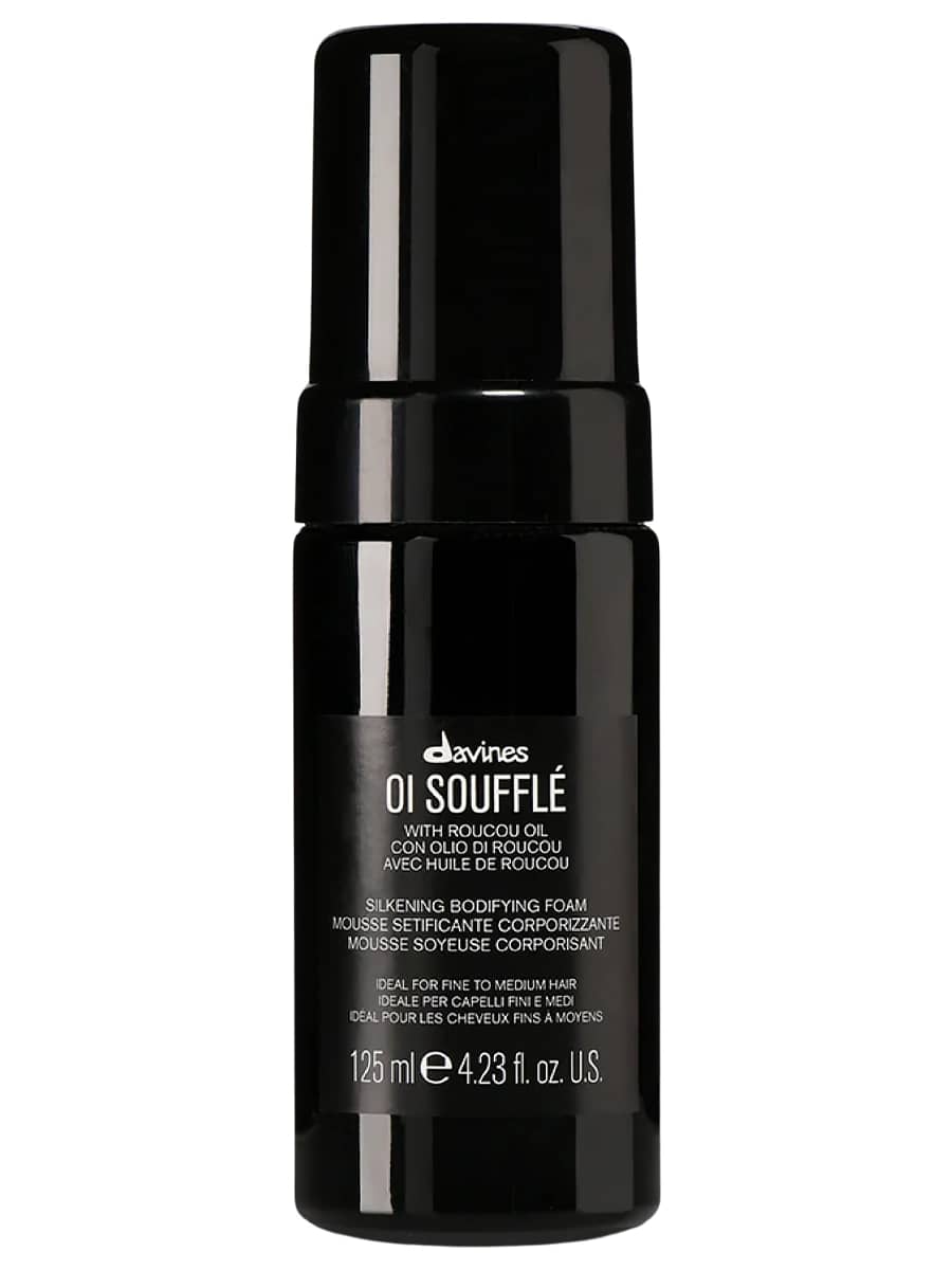 Davines Уплотняющая пенка c термозащитой для абсолютного блеска волос OI Soufflé 125 мл