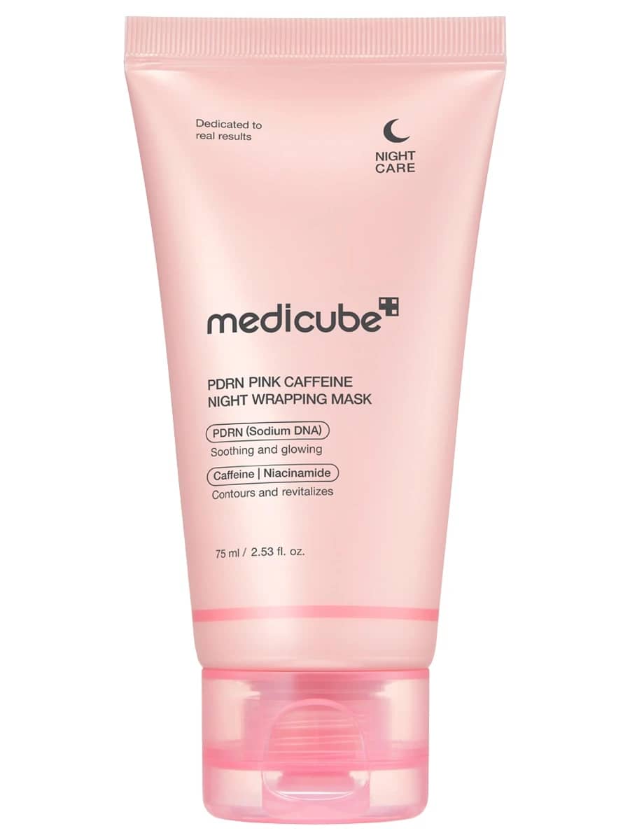 Medicube Лимфодренажная ночная маска-пленка с ПДРН и кофеином PDRN Pink Caffeine Night Wrapping Mask 75 мл