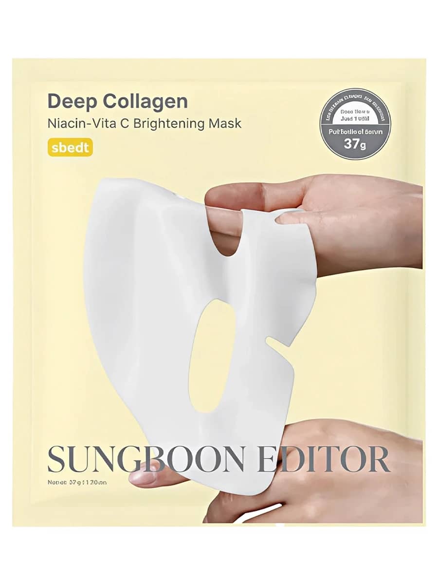 Sungboon Editor Осветляющая гидрогелевая маска Deep Collagen Niacin Vita C Brightening Mask 37 гр