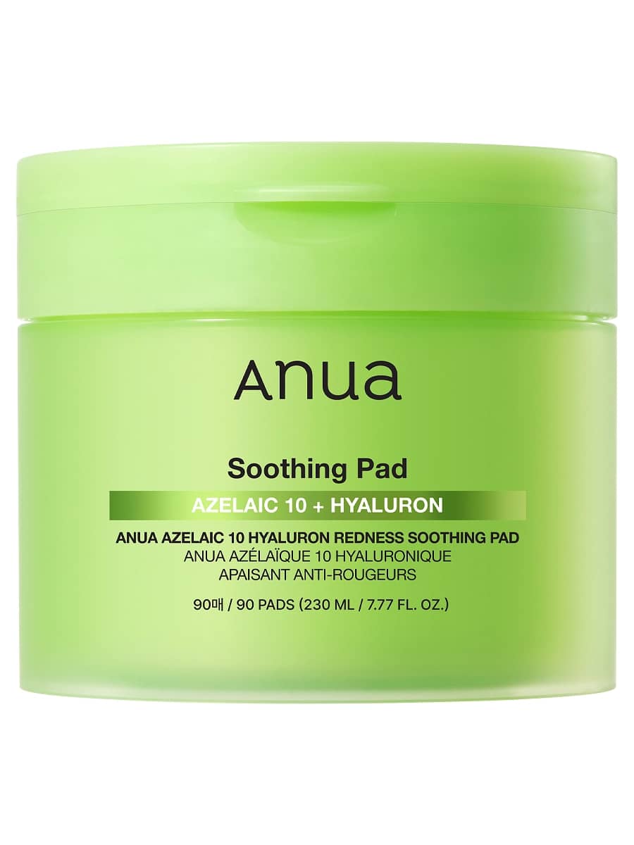 Anua Успокаивающие пэды с азелаиновой кислотой Azelaic Acid 10 Hyaluron Redness Soothing Pad 90 шт