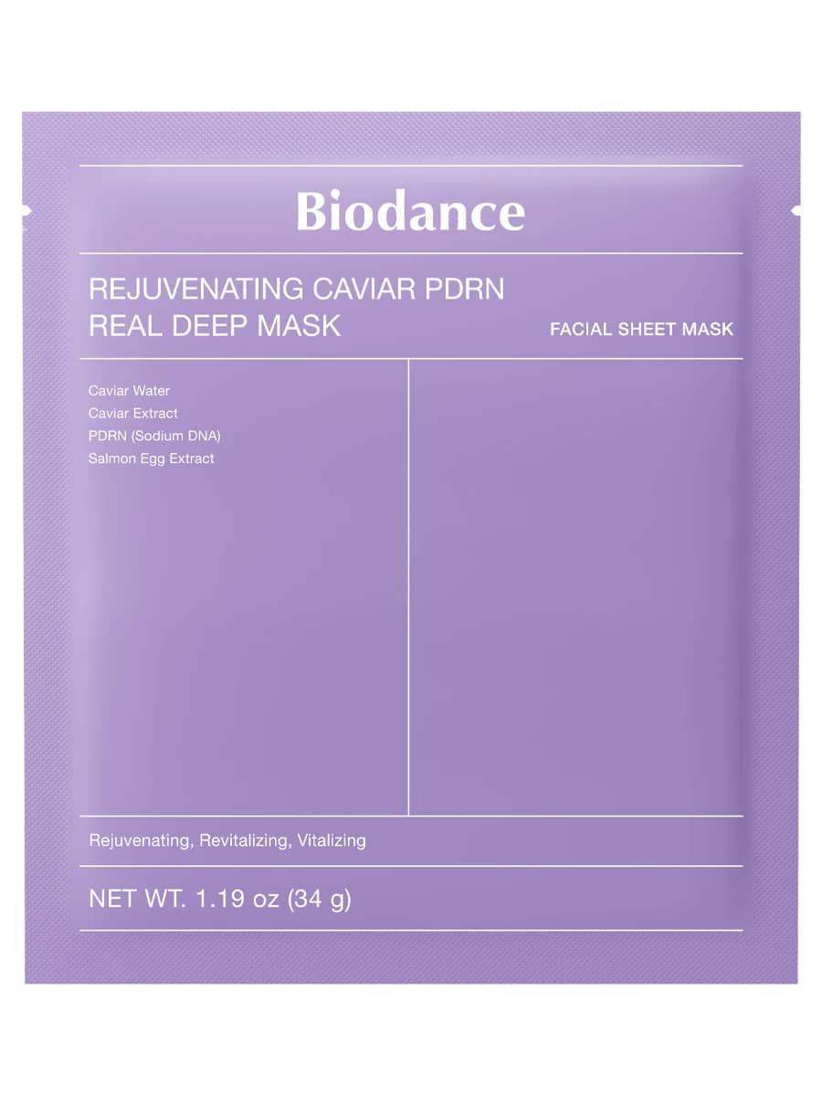 Biodance Омолаживающая гидрогелевая маска с ПДРН и икрой Rejuvenating Caviar PDRN Real Deep Mask 34 гр