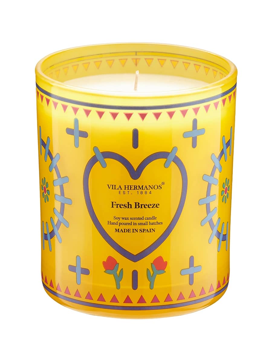 Vila Hermanos Ароматическая свеча «Лимон, бергамот, зелень» 70's Fresh Breeze Candle 200 гр