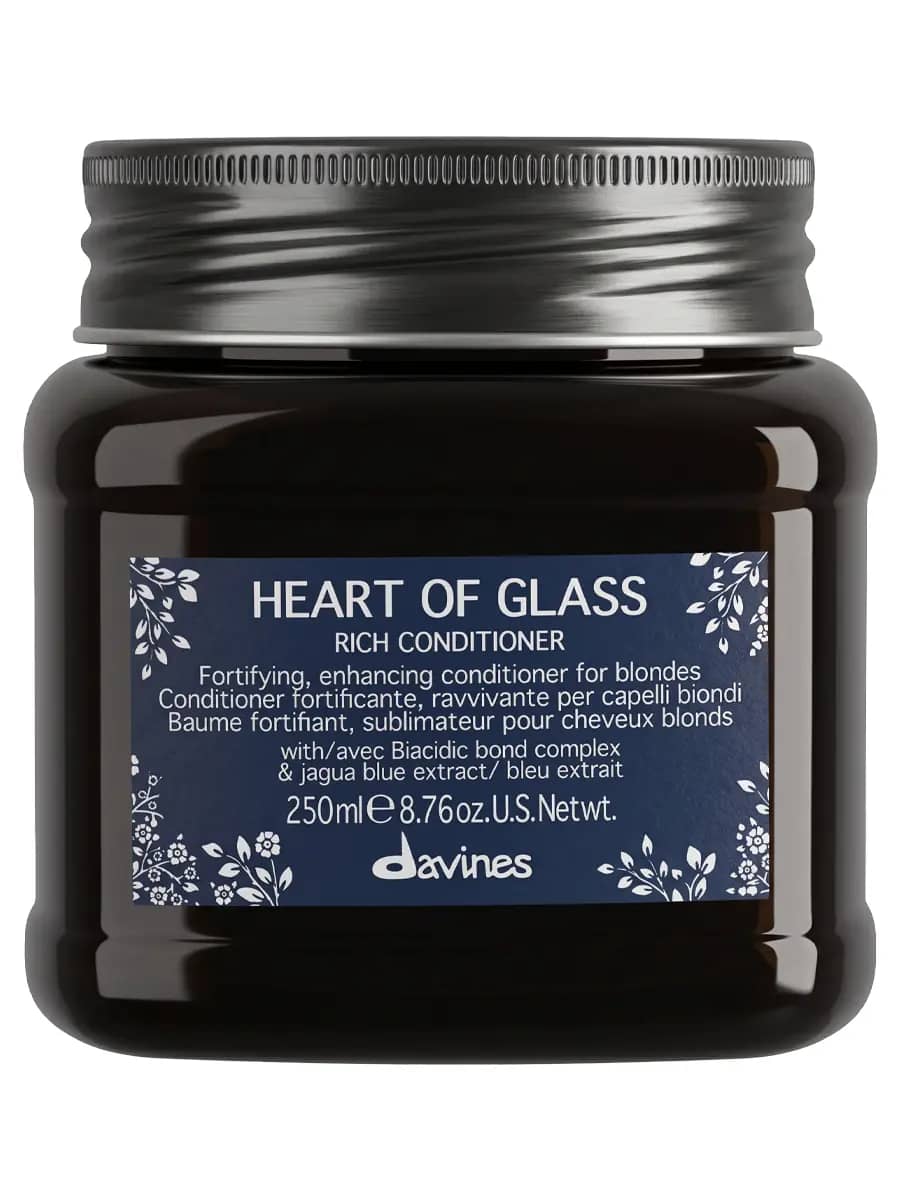Davines Питательный кондиционер для защиты и сияния светлых волос Heart Of Glass Rich Conditioner 250 мл