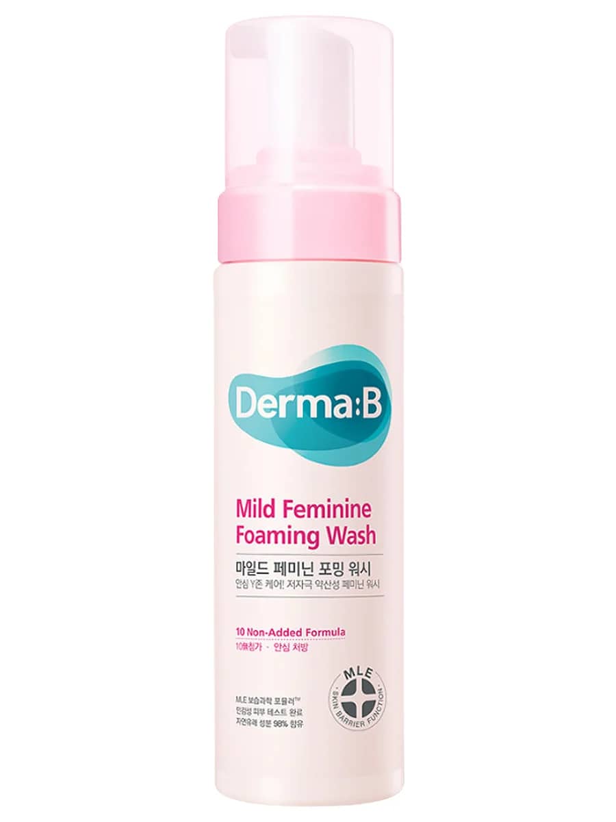 Derma:B Слабокислотная очищающая пенка для интимной гигиены Mild Feminine Foaming Wash 200 мл
