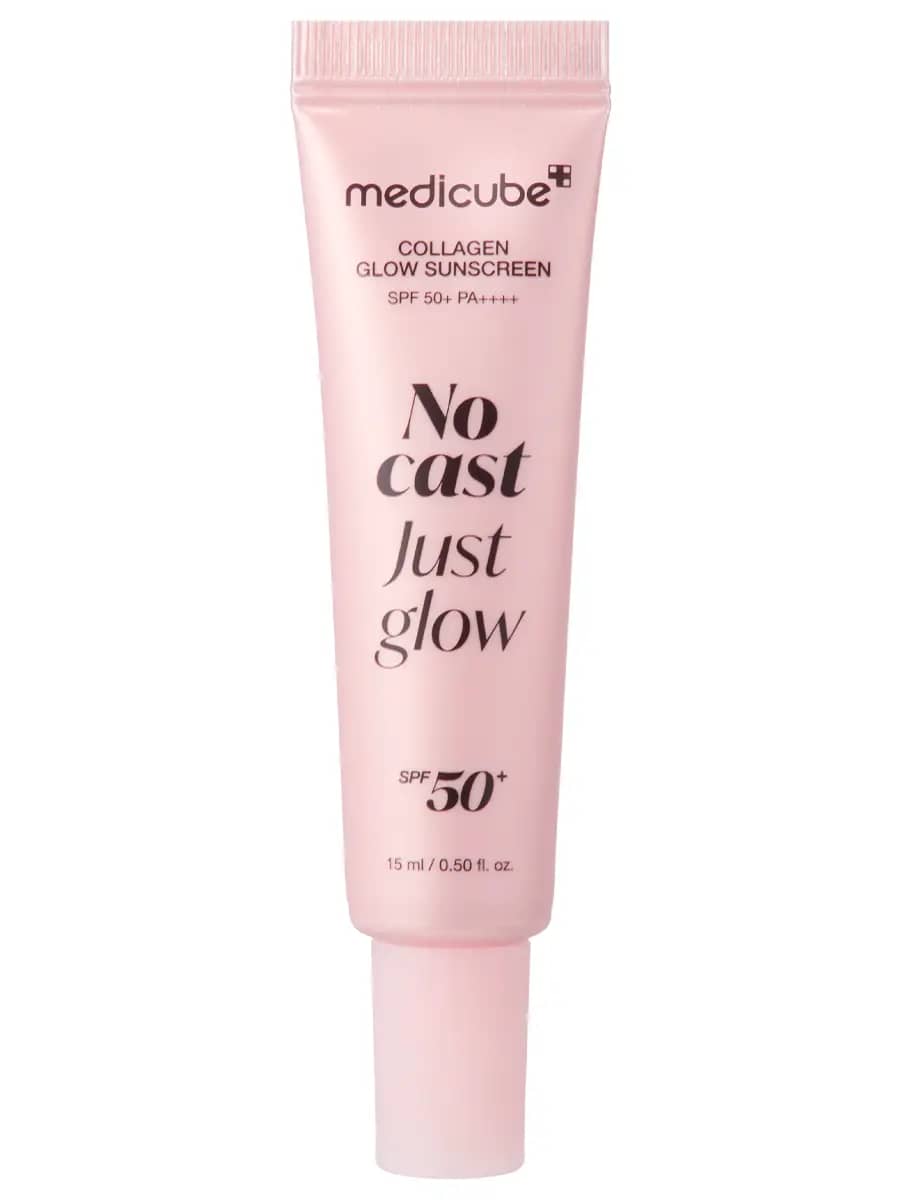 Medicube Сияющий солнцезащитный крем с коллагеном SPF50+ PA++++ No Cast Just Glow Collagen Glow Sunscreen 50 мл