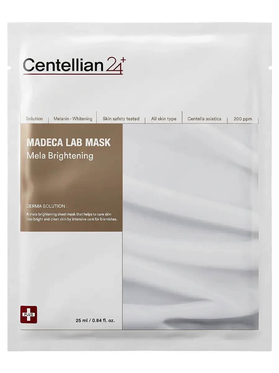 Centellian24 Тканевая маска для выравнивания тона Madeca Lab Mask Mela Brightening 25 мл