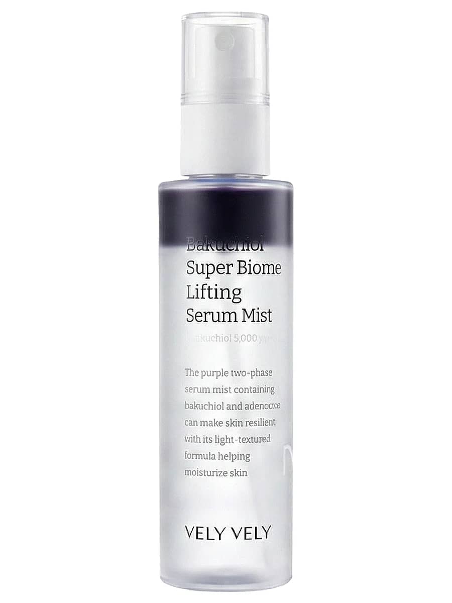 Vely Vely Двухфазный антивозрастной мист с бакучиолом Bakuchiol Super Biome Lifting Serum Mist 100 мл