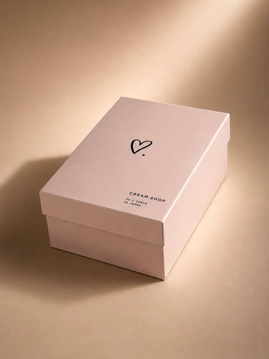 Cream Shop Фирменная коробка «Мы с тобой по Любви» 20x15x10 см