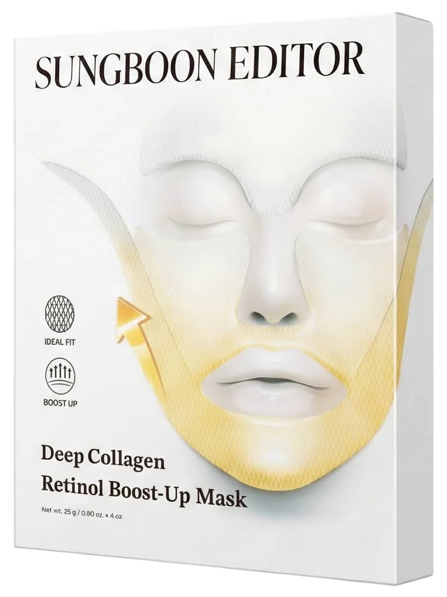 Sungboon Editor Подтягивающая гидрогелевая маска с ретинолом и коллагеном Deep Collagen Retinol Boost Up Mask 25 гр х 4 шт