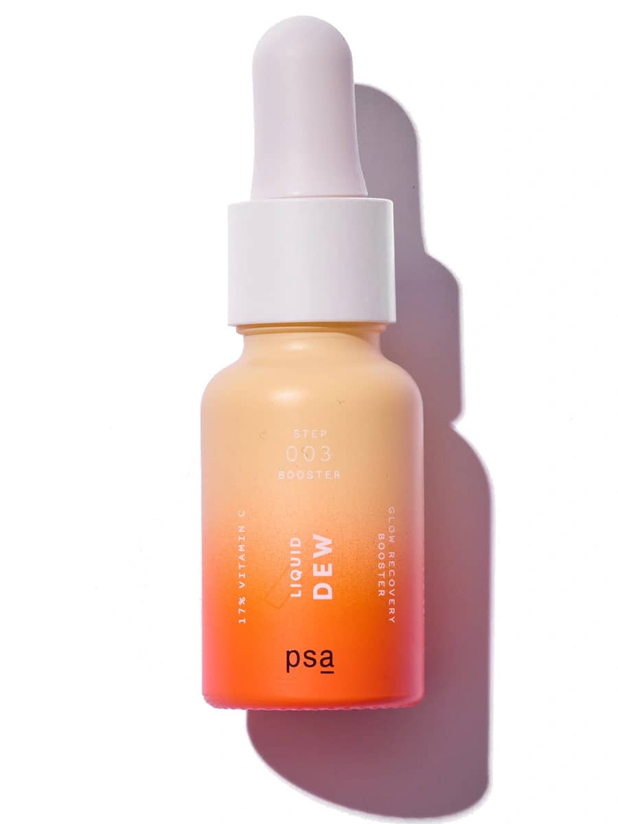 PSA Антиоксидантный бустер с 17% витамина С для сияния и ровного тона Liquid Dew 17% Vitamin C Glow Recovery Booster 15 мл