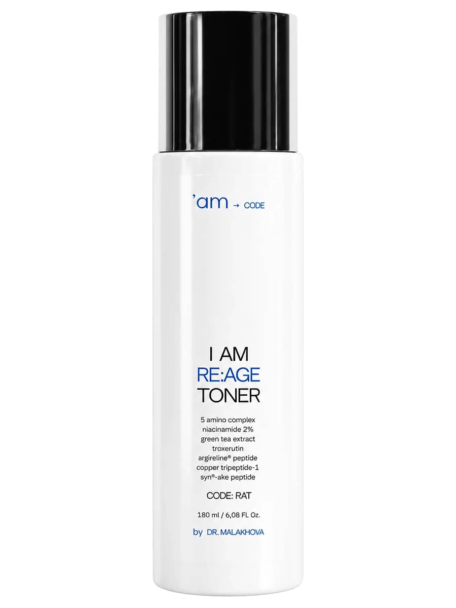 AM CODE Увлажняющий и омолаживающий тонер с эффектом миорелаксации I am Re:Age Toner 180 мл