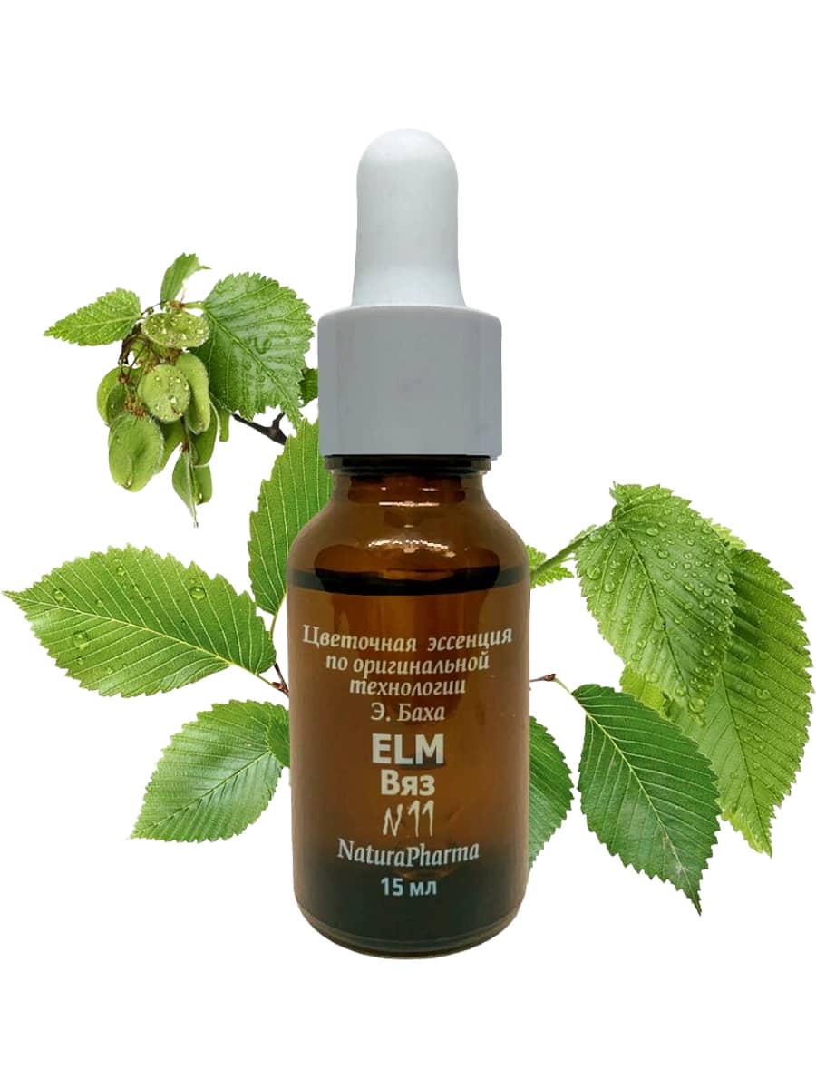 NaturaPharma Цветочная эссенция Баха №11 Вяз – Цветок ответственности Elm 15 мл