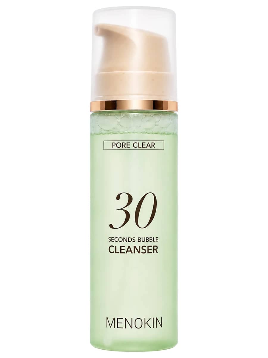 Menokin Пузырьковая пенка для глубокого очищения и сужения пор Pore Clear 30 Seconds Bubble Cleanser 150 мл