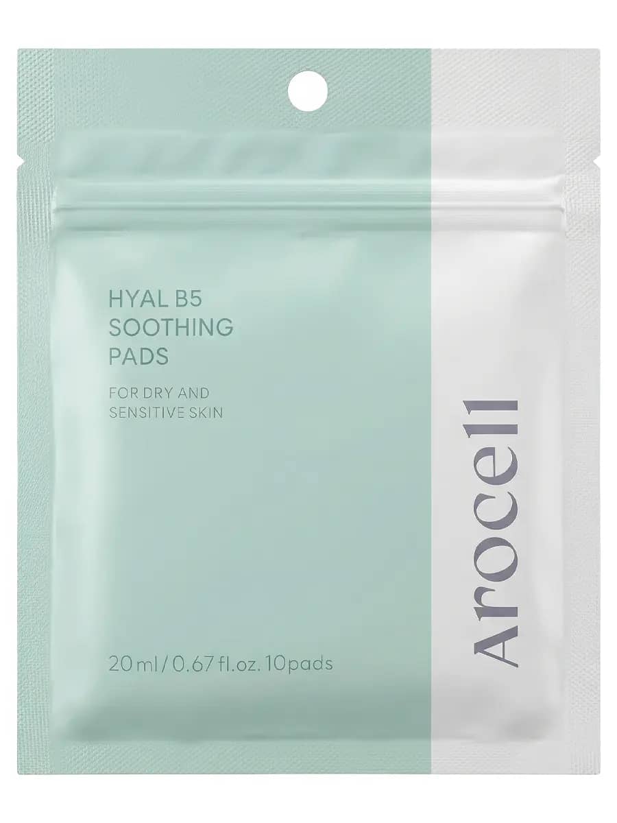 Arocell Охлаждающие успокаивающие пэды с гиалуроновой кислотой Hyal B5 Soothing Pads 10 шт