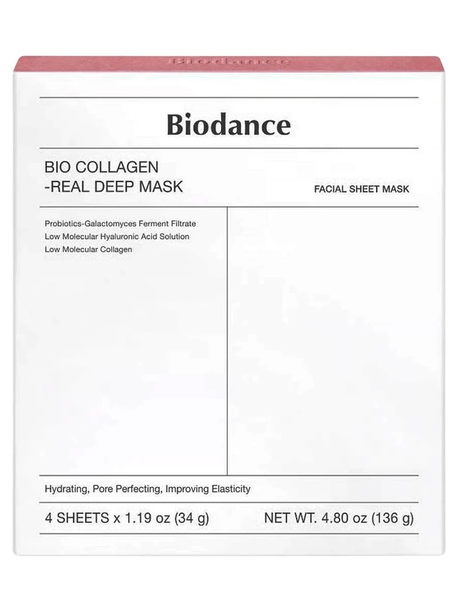 Biodance Ночная гидрогелевая маска с коллагеном Bio-Collagen Real Deep Mask 34 гр х 4 шт