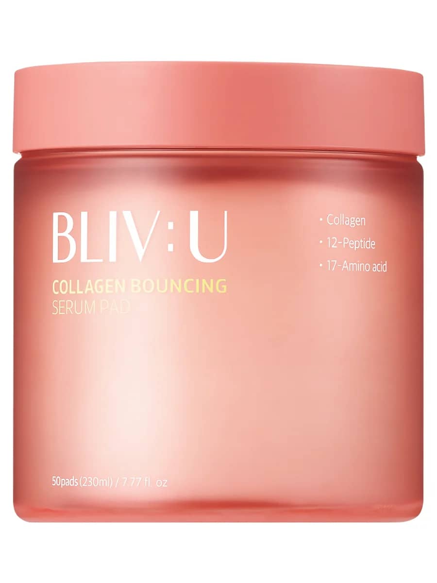 BLIV:U Коллагеновые пэды для тургора кожи с пептидами Collagen Bouncing Serum Pad 50 шт