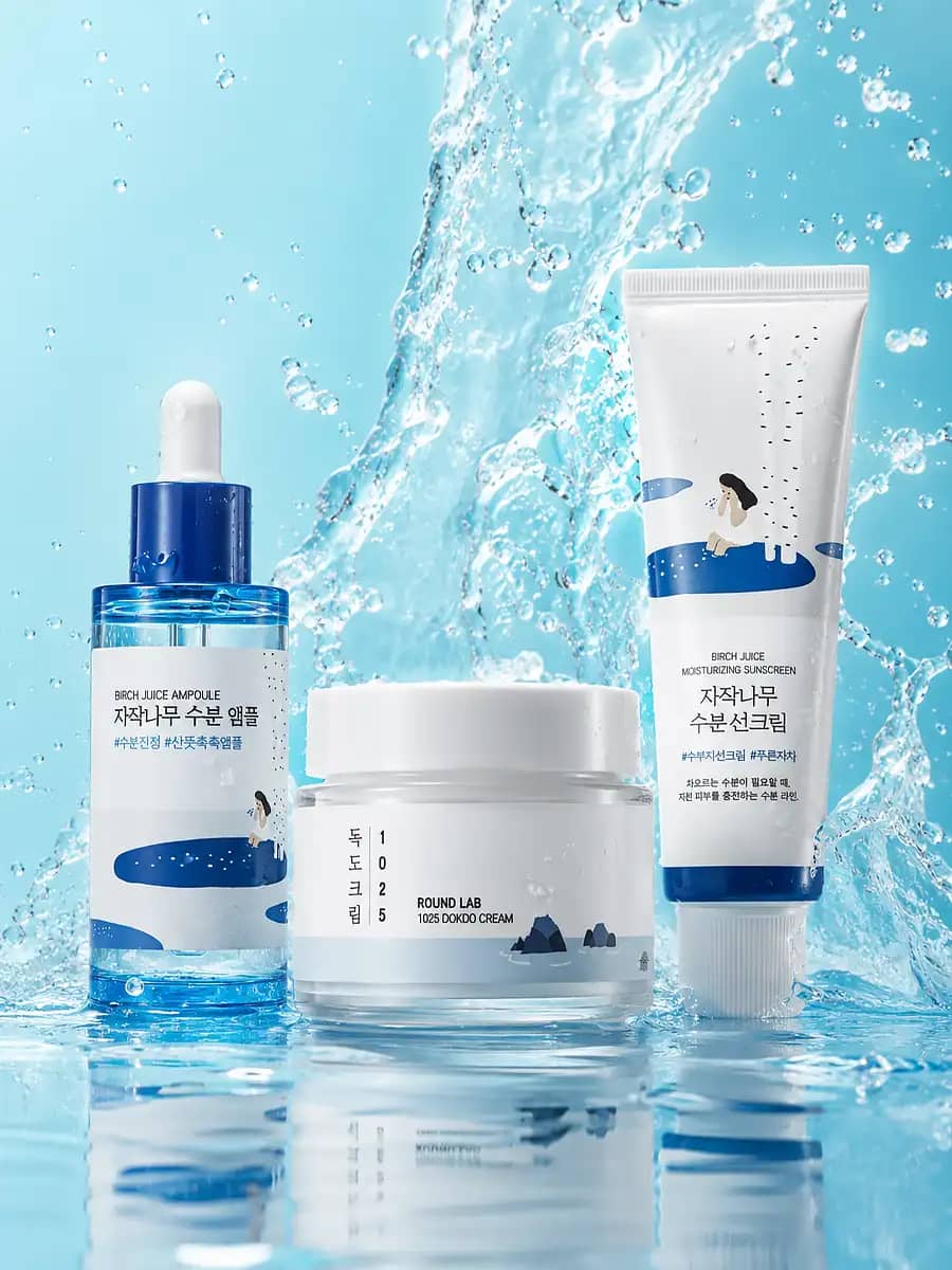 Round Lab Комплект «Тотальное увлажнение»: ампула, крем, солнцезащитный крем SPF50