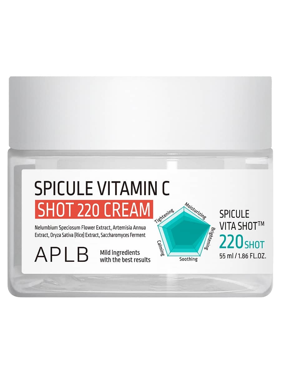 APLB Осветляющий крем с микроиглами и витамином С Spicule Vitamin C Shot 220 Cream 55 мл