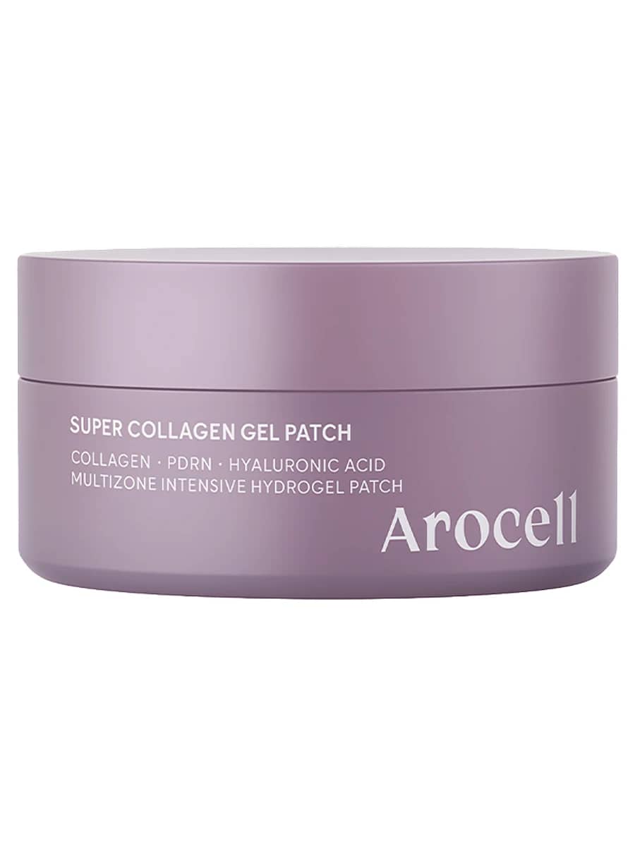 Arocell Коллагеновые патчи для глаз с ПДРН, бакучиолом и пептидами Super Collagen Gel Patch 60 шт
