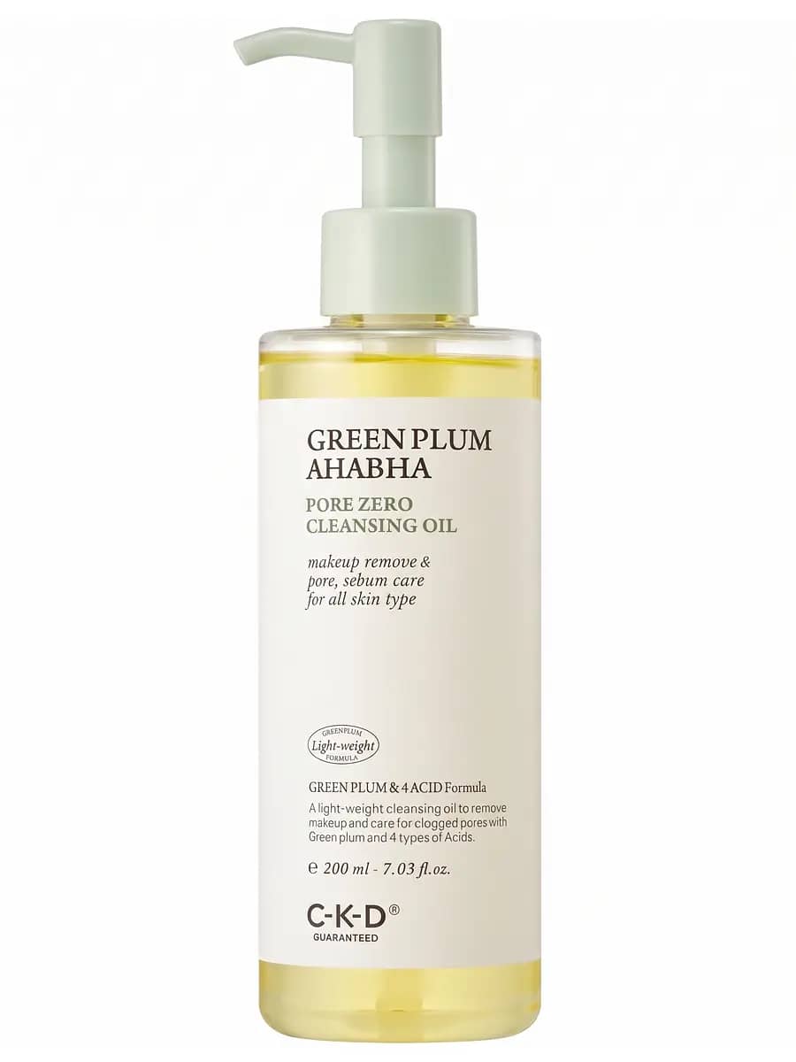CKD Гидрофильное масло с экстрактом зеленой сливы Green Plum AHA BHA Pore Zero Cleansing Oil 200 мл