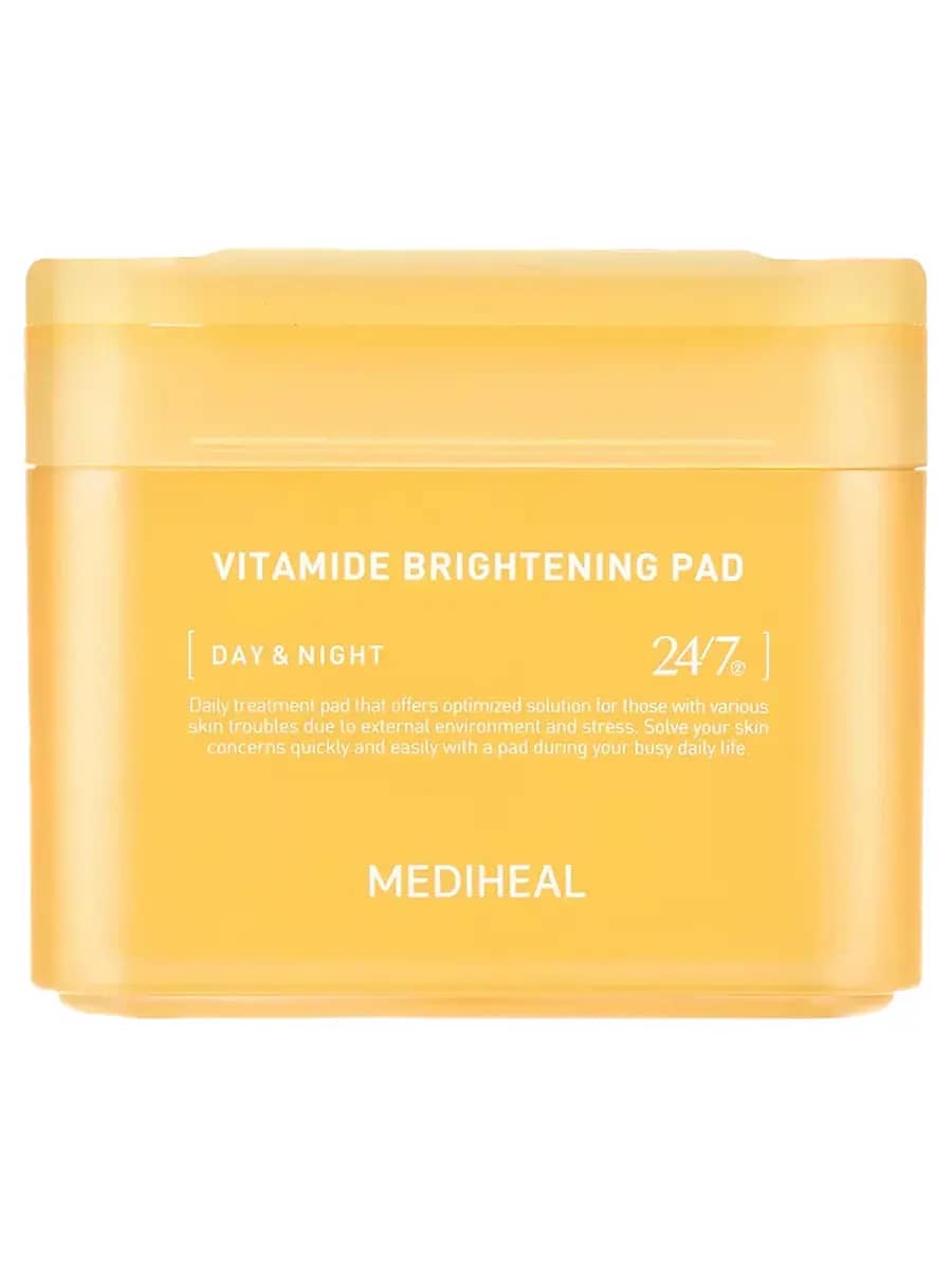 Mediheal Осветляющие тонер-пэды с комплексом витаминов Vitamide Brightening Pad 100 шт