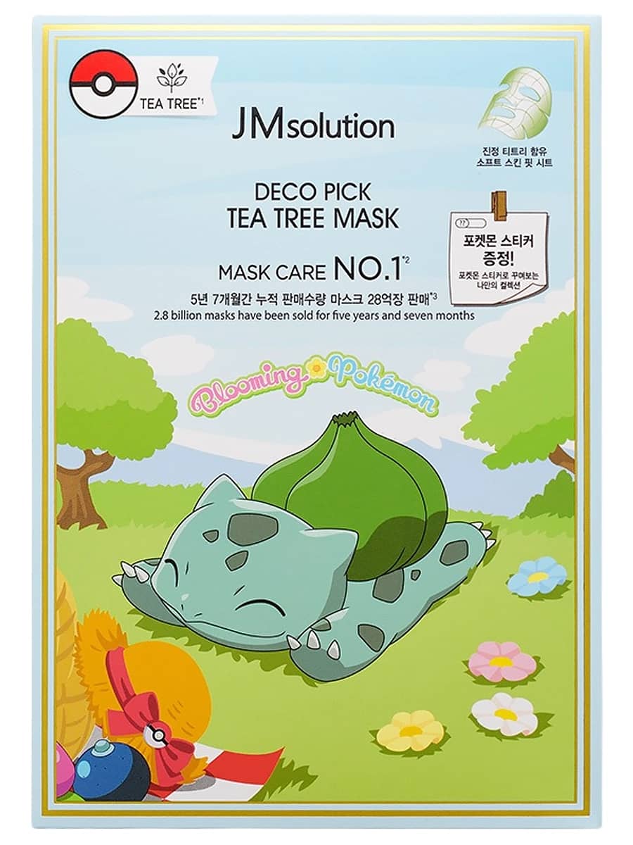 JMsolution Противовоспалительная тканевая маска с чайным деревом Deco Pick Tea Tree Mask 30 мл х 10 шт