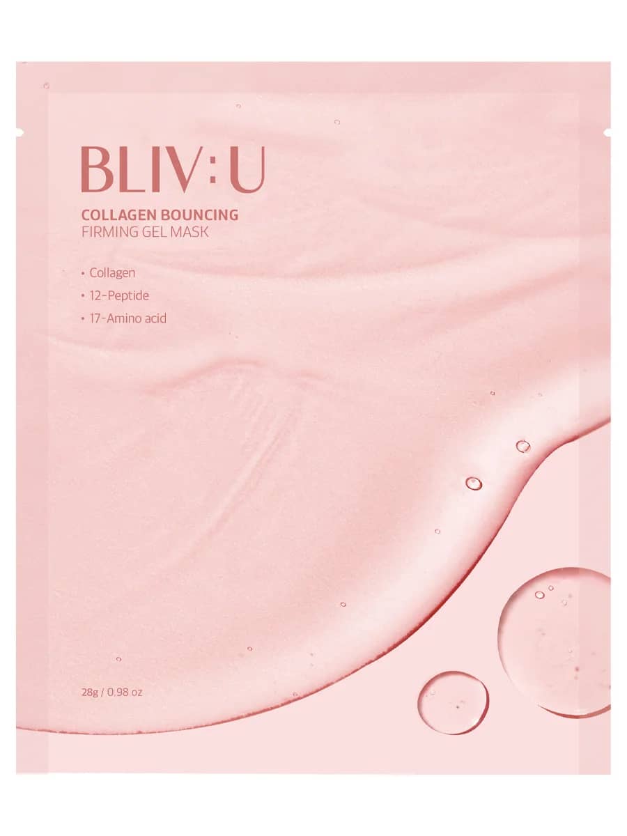 BLIV:U Гидрогелевая маска с коллагеном и пептидами Collagen Bouncing Firming Gel Mask 28 гр