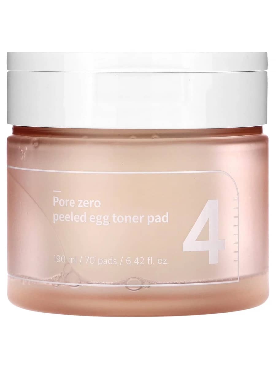 Numbuzin Себорегулирующие тонер-пэды для сужения пор No.4 Pore Zero Peeled Egg Toner Pad 70 шт