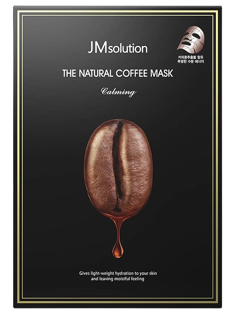 JMsolution Успокаивающая тканевая маска с экстрактом кофе The Natural Coffee Mask Calming 30 мл х 10 шт
