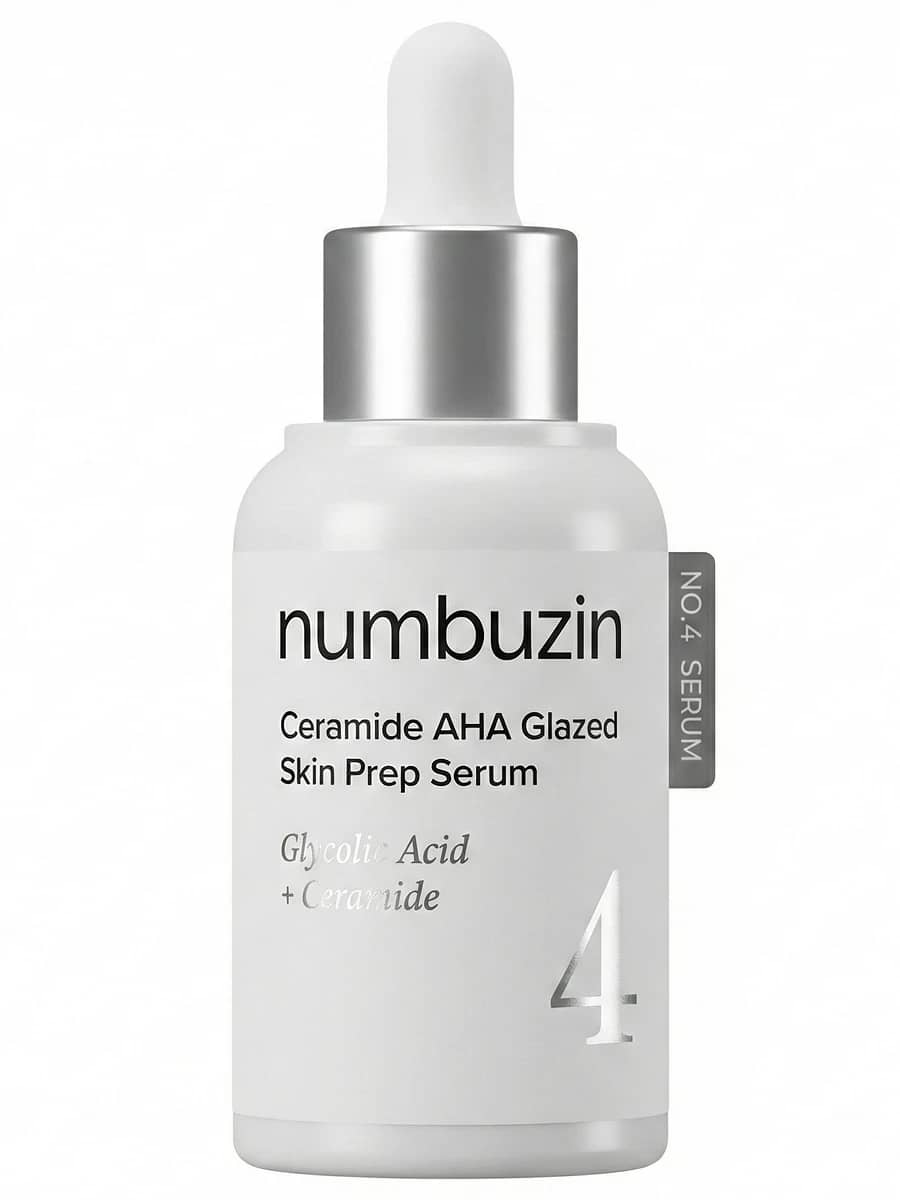Numbuzin Обновляющая сыворотка с кислотами No.4 Ceramide AHA Glazed Skin Prep Serum 30 мл