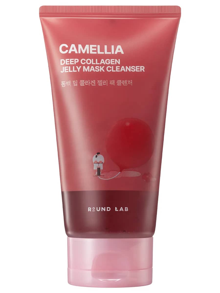 Round Lab Очищающий гель-маска с экстрактом камелии и коллагеном Deep Collagen Jelly Mask Cleanser 150 мл