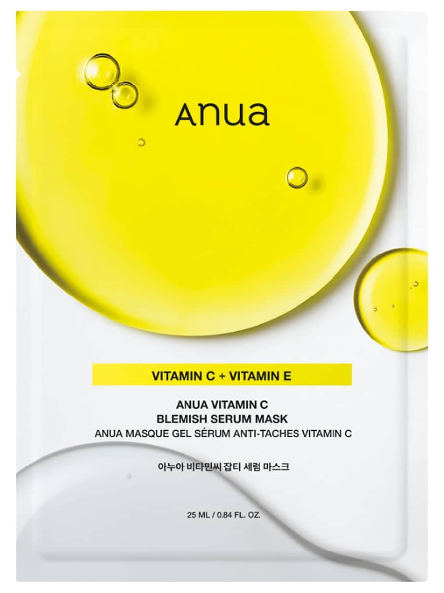 Anua Осветляющая тканевая маска с экстрактом зеленого лимона Vitamin C Blemish Serum Mask 25 мл