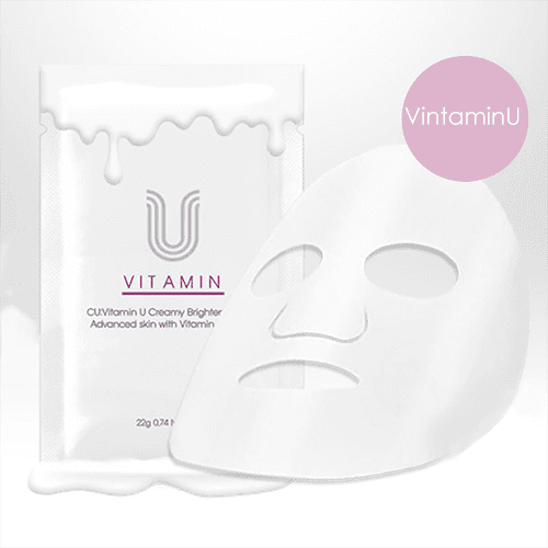 CU Skin Тканевая маска для сияния кожи Vitamin U Creamy Brightening Mask 22 гр